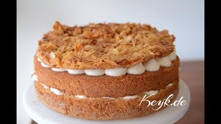 Bienenstich unconventional recipe  A traditional German cake revised [upl. by Nedaj91]