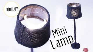 DIY miniature lamp 💡 actually works 💡  Dollhouse  miniDIY [upl. by Aimac242]