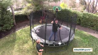 Safety Enclosure Installation Part 2 JumpSport amp AlleyOOP Sports Trampolines [upl. by Ytram]