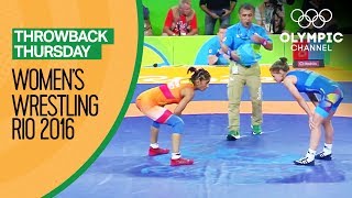 Vinesh Phogat vs Emilia Vuc  Womens Wrestling Rio 2016  Throwback Thursday [upl. by Anirehtak]