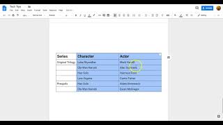 Resizing Table Columns or Rows in Google Docs [upl. by Kennan]