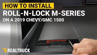 How to Install RollNLock MSeries Tonneau Cover on a 2019 Chevy GMC 1500 [upl. by Seema]