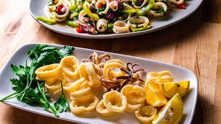 Two Quick and Easy Calamari Recipes [upl. by Epul]