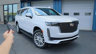 2021 Cadillac Escalade ESV Premium Luxury Start Up Walkaround Test Drive and Review [upl. by Maurie99]