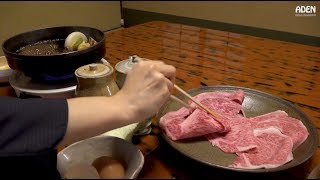 Highend Sukiyaki in Tokyo  Wagyu Beef in Japan [upl. by Zurheide]