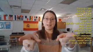 Spanish Prepositions Rhyme Chant Song  Los preposiciones en español [upl. by Simonette]