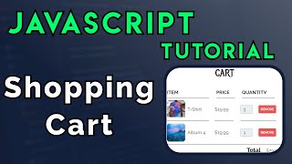 JavaScript Shopping Cart Tutorial for Beginners [upl. by Nibroc]