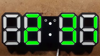 How to set your 3D LED digital wall clock [upl. by Ialocin208]