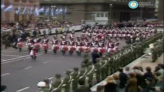 Marcha Militar Argentina El Uno Grande con Desfile [upl. by Esiralc]