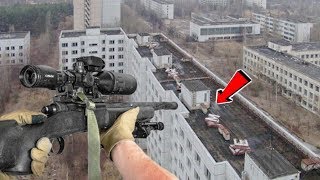 Rooftop Airsoft Sniper at Post Apocalyptic Field [upl. by Whatley579]