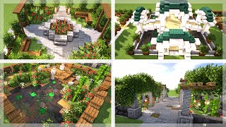 Minecraft 5 Beautiful Gardens Designs To Show Off Your World [upl. by Nailimixam]