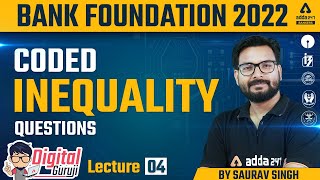 Coded Inequality Questions  Reasoning by Saurav Singh  Bank Foundation Classes 4 [upl. by Chester]