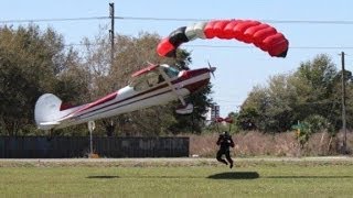 Plane collides with skydiver midair [upl. by Mozart]