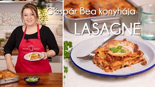 Gáspár Bea bolognai lasagne receptje  Mindmegettehu [upl. by Grussing]