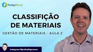 Classificação de Materiais  Administração de Recursos Materiais [upl. by Juakn]