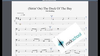 Sittin on the dock of the bay Rockschool Grade 1 Bass Guitar [upl. by Serolod472]