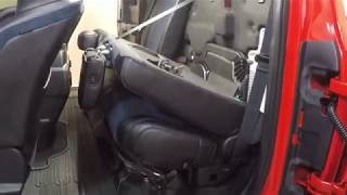 Ford F150 How to Release the Rear Seat Backrest Latch 2015 [upl. by O'Conner]