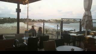 Webcam Lanzarote  Live Stream from the Beachbar in Costa Teguise [upl. by Frasquito]