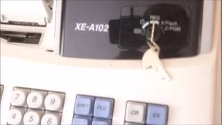 Sharp XEA102 Cash Register How to Reset [upl. by Orimisac366]