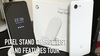 Google Pixel Stand Pixel 3XL  Wireless battery charge test amp review [upl. by Ebag]