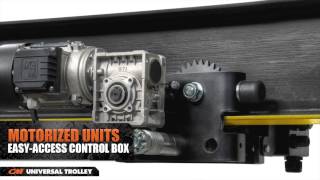 CM Universal Trolley Plain Geared amp Motorized Units [upl. by Nnaynaffit]