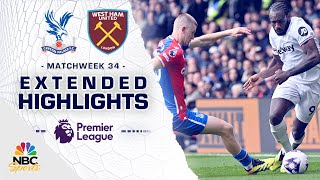 Crystal Palace v West Ham  PREMIER LEAGUE HIGHLIGHTS  4212024  NBC Sports [upl. by Nahrut]