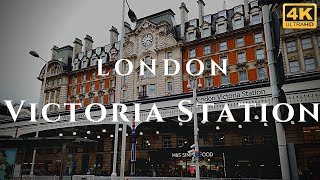 London Victoria Station Walk Through England 4K [upl. by Eniamret]