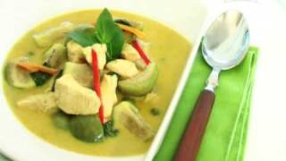 Thai Cooking Recipe Chicken Green Curry from Lobo Thai food wwwlobocoth [upl. by Alegnatal270]