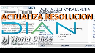 World Office Resolución de Factura Dian [upl. by Irama]