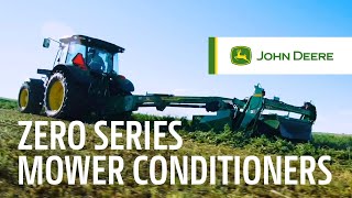 ZERO Series Mower Conditioners  John Deere [upl. by Aylward]