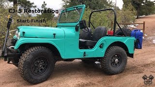 1965 Jeep CJ5 Restoration Full Video [upl. by Arrik702]