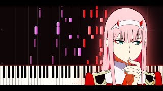 Darling in the FranXX ED 1 Full  Torikago Piano tutorial  SHEETS  Synthesia [upl. by Afas]