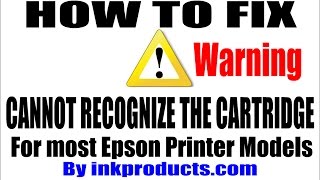 How To Repair Cannot Recognize The Cartridge for Epson Printers [upl. by Hessler689]