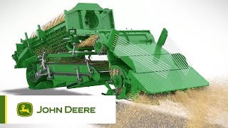 John Deere  S700 Complete Cropflow Animation [upl. by Elokkin]