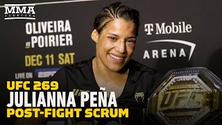 Julianna Pena Targets Valentina Shevchenko Germaine de Randamie Rematches  UFC 269  MMA Fighting [upl. by Sirraj370]