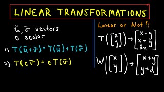 Linear Transformations  Example 1 Part 1 of 2 [upl. by Seigel]