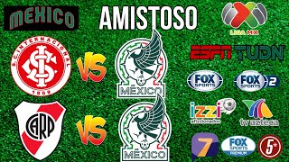 FECHAS HORARIOS Y CANALES PARA LOS AMISTOSOS DE LA SELECCIÓN MEXICANA [upl. by Ayiotal]