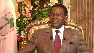 The Interview Equatorial Guineas attempted coup began in France says president Teodoro Obiang [upl. by Eninnej857]