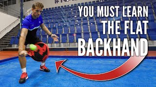 You MUST learn the Flat Backhand  Padel Tips [upl. by Clarisse]