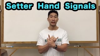 Front Row Setter Hand Signals PART 12  Volleyball Tutorial [upl. by Egief535]