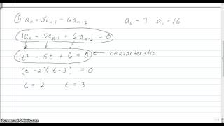 Solving Linear Recurrence Relations 1 [upl. by Farand]