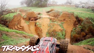 Aerial RC Assault Part 2  Traxxas ERevo Dirt Jumping Session [upl. by Ynnub]