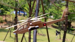 How To Make Helicopter AH64 Apache  Cardboard DIY [upl. by Lebisor144]