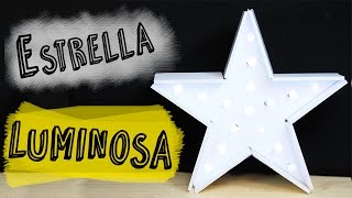 Cómo hacer una Estrella de Navidad  Estrella Luminosa DIY [upl. by Dlareg]