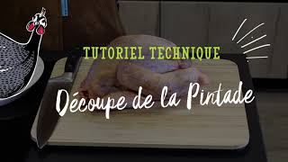 TUTO Comment découper une pintade crue  Avec le Chef belge Corentin Rochez [upl. by Anileba]