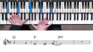 Major 251 Progression Explained  Jazz Piano Lesson [upl. by O'Neill231]