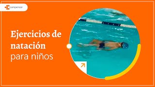 Ejercicios para niños en natación  Compensar [upl. by Amanda]