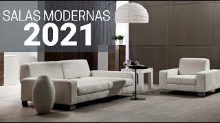 SALAS MODERNAS 2021 Tendencias en DECORACIÓN DE INTERIORES [upl. by Ayotna]