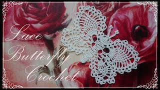 Crochet butterfly lace doily [upl. by Deaner]