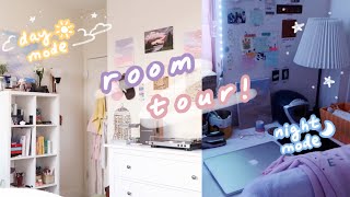 ROOM TOUR 2020 i changed everything 😳 soft aesthetic day amp night mode cute [upl. by Ora]